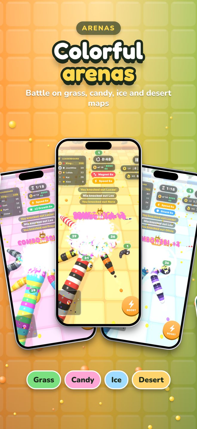 Colorful arenas